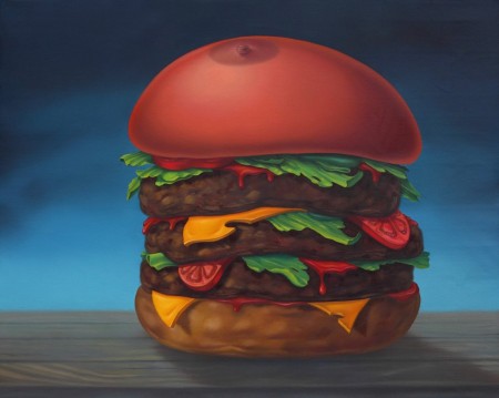 Gourmetův sen II, 100 x 120, ol na pl, 2016